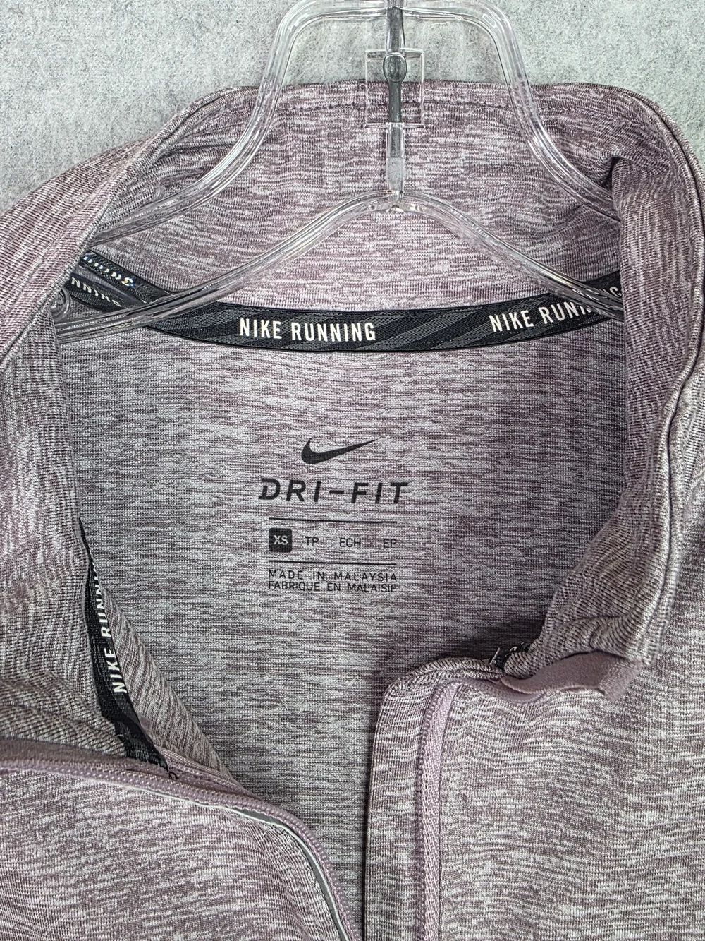 Nike Women's Heathered Lavender Quarter-Zip Pullover